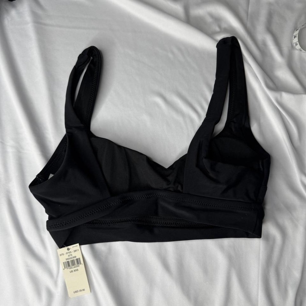 Aerie Black Bralette Top Wide‎ Strap Comfort Stretch New XXS